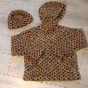 Turtle fur hoody and matching hat size small